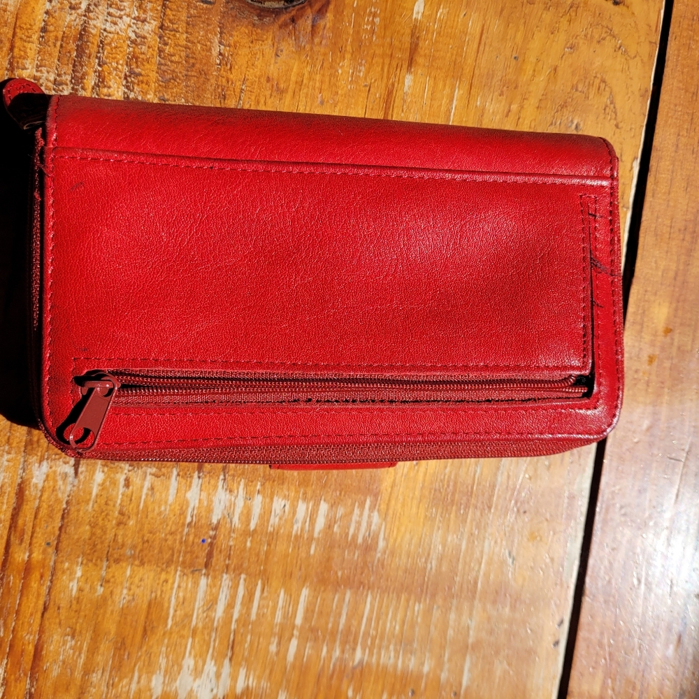 Red Rofls Leather Wallet - Picture 3 of 8